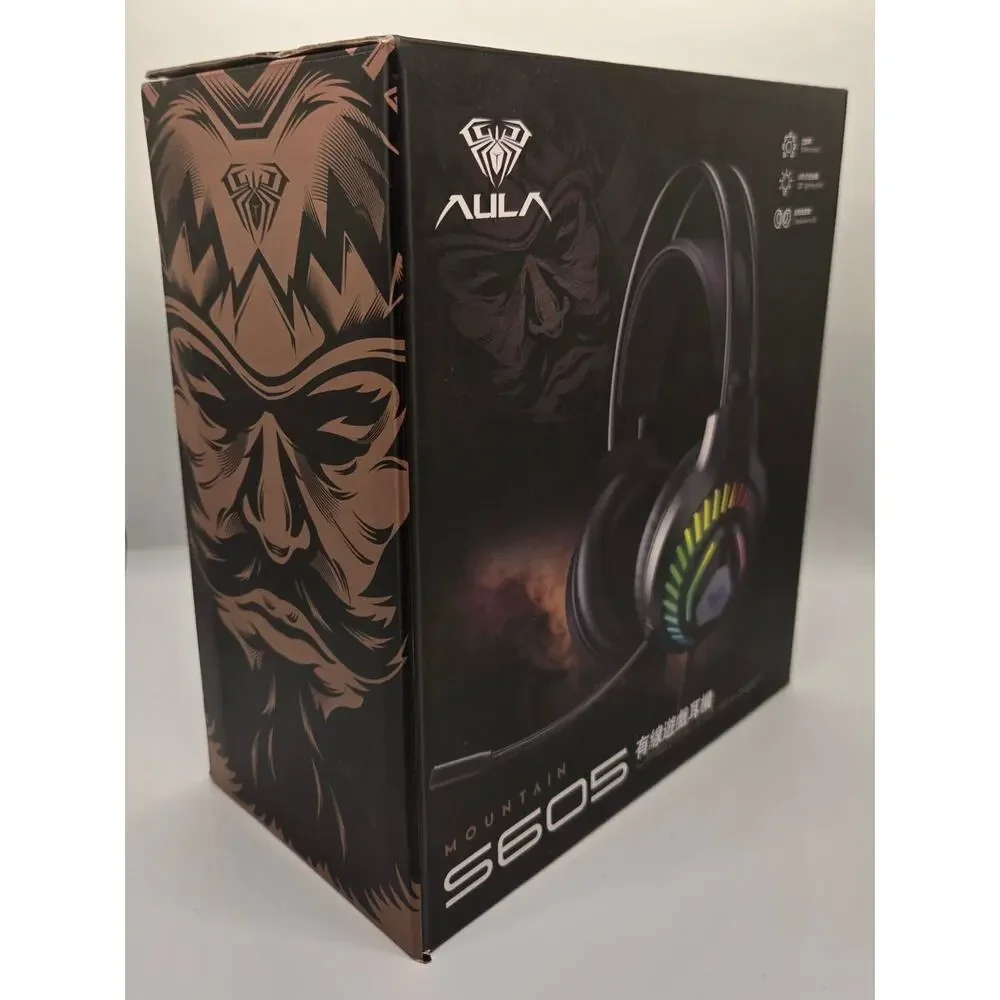 AULA S605 WIRED GAMING HEADSET – 7.1 CHANNEL – RGB – NOISE CANCELING